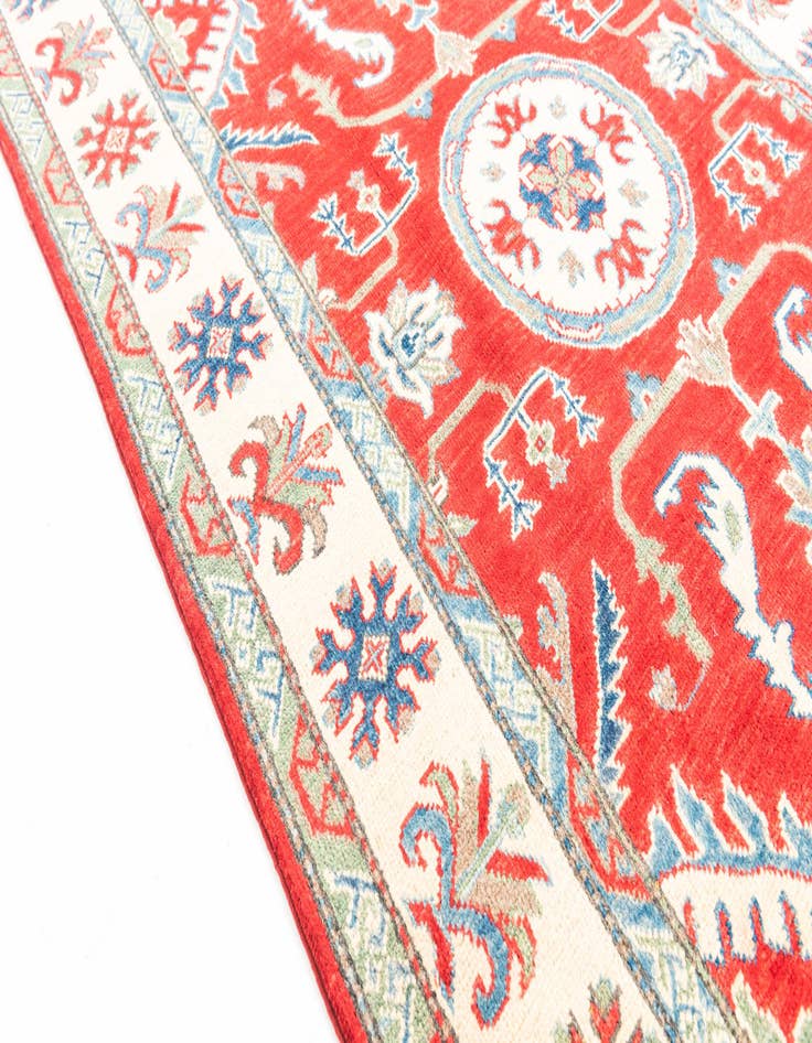 Detail image of  4' x 6'  Hand Knotted Kazak Rug