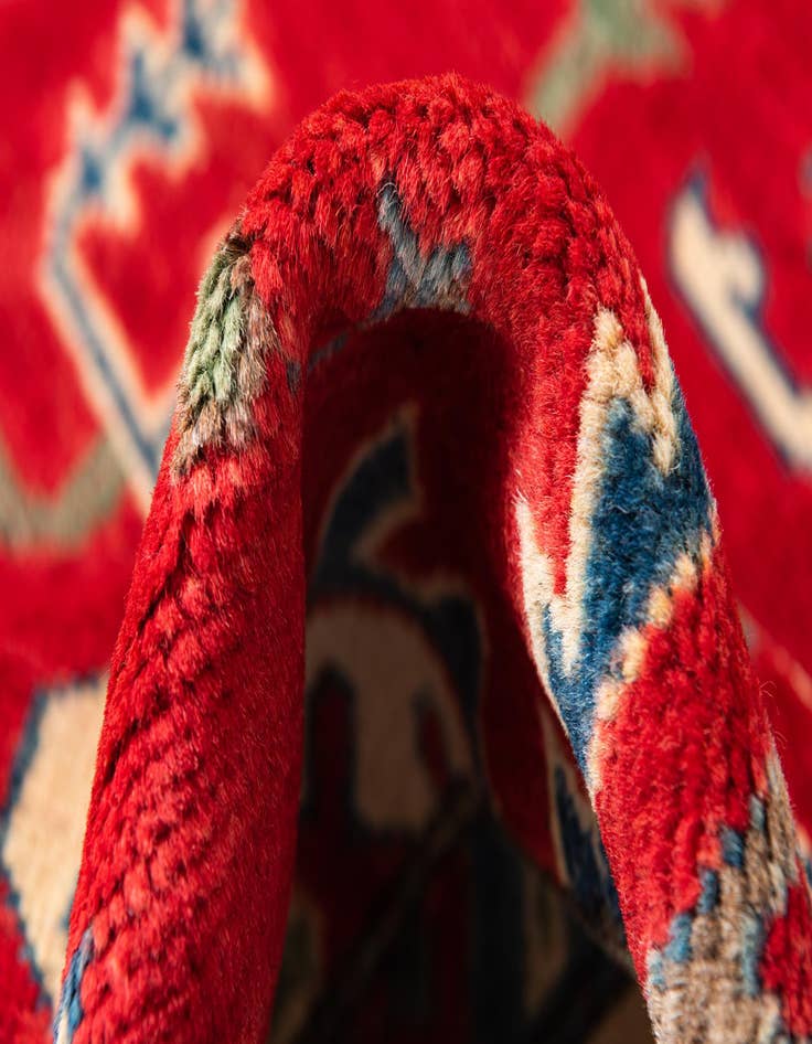 Detail image of  4' x 6'  Hand Knotted Kazak Rug