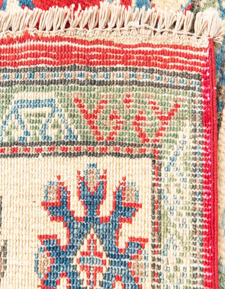 Detail image of  4' x 6'  Hand Knotted Kazak Rug