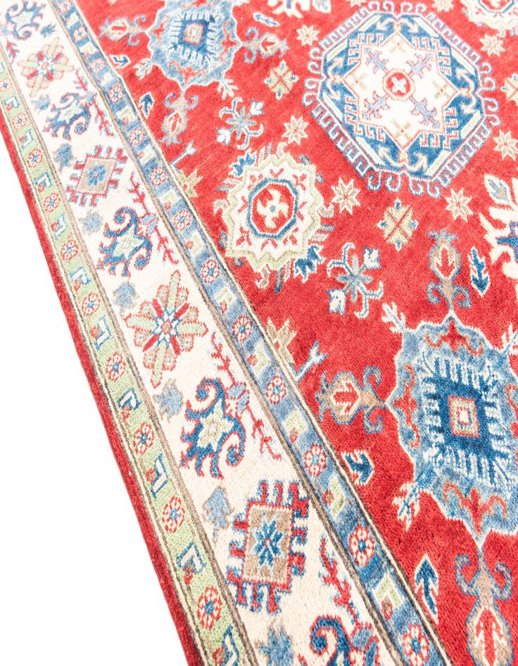 Detail image of  5' x 6' 8  Hand Knotted Kazak Rug