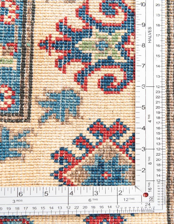Detail image of  5' x 6' 8  Hand Knotted Kazak Rug