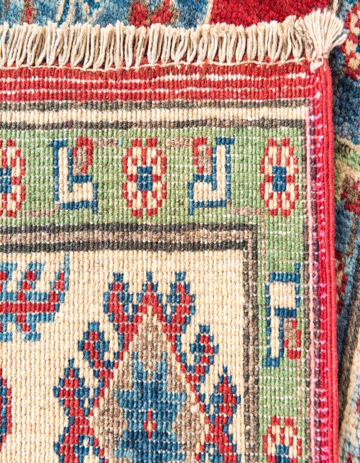 Detail image of  5' x 6' 8  Hand Knotted Kazak Rug