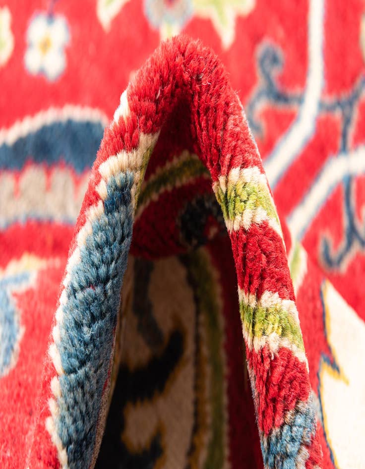 Detail image of  4' 10 x 6' 9  Hand Knotted Kazak Rug