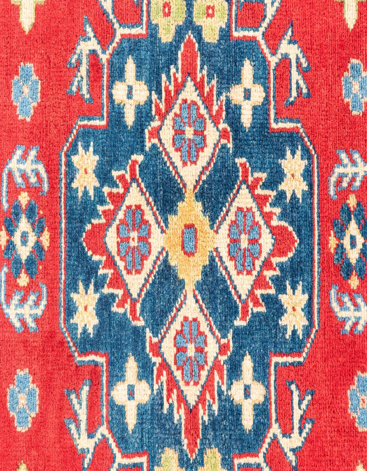Detail image of  5' 2 x 7'  Hand Knotted Kazak Rug