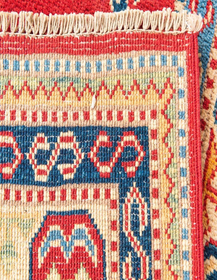 Detail image of  5' 2 x 7'  Hand Knotted Kazak Rug