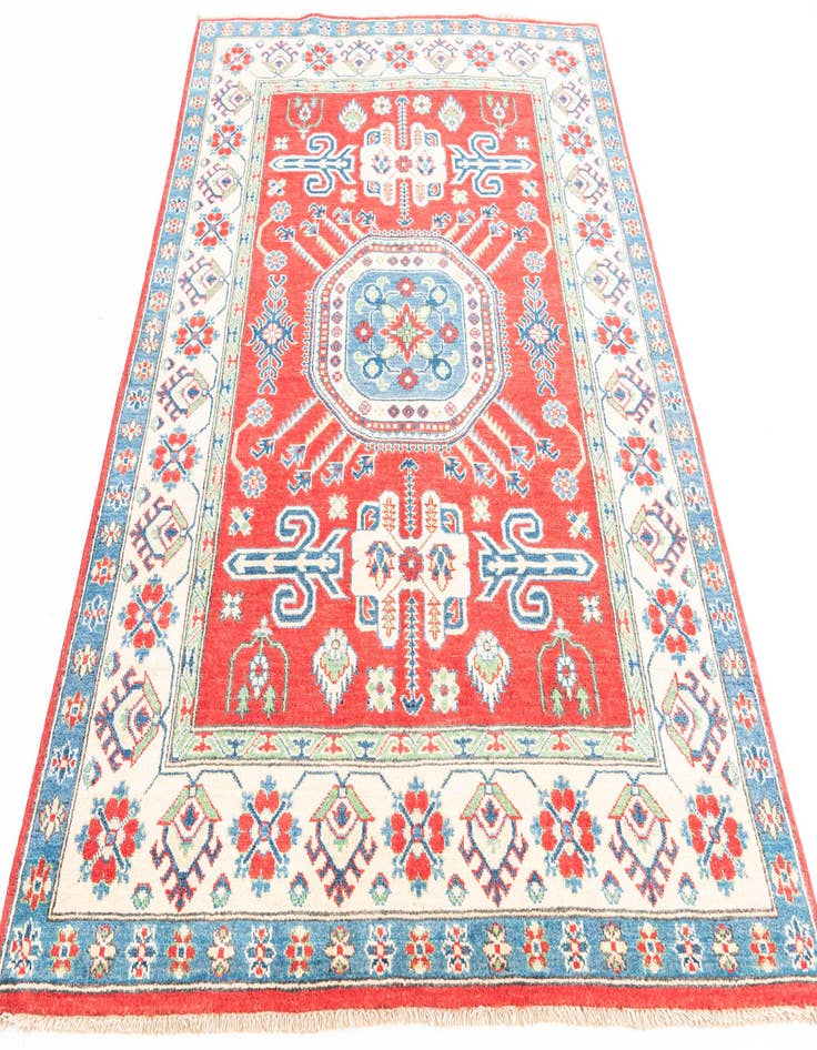 Detail image of  5' x 6' 10  Hand Knotted Kazak Rug