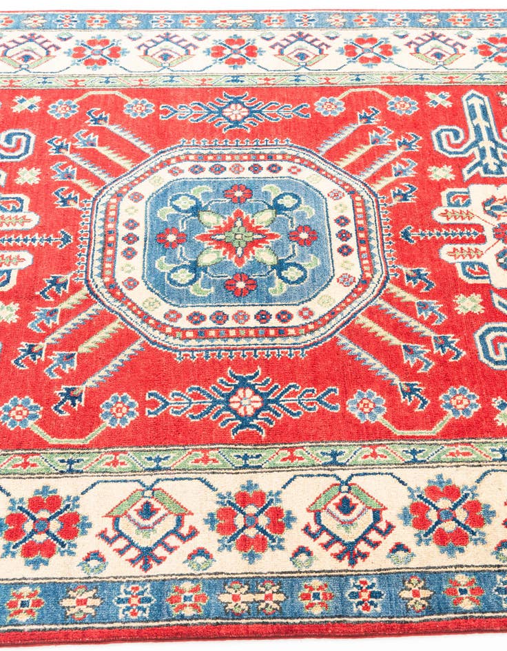 Detail image of  5' x 6' 10  Hand Knotted Kazak Rug