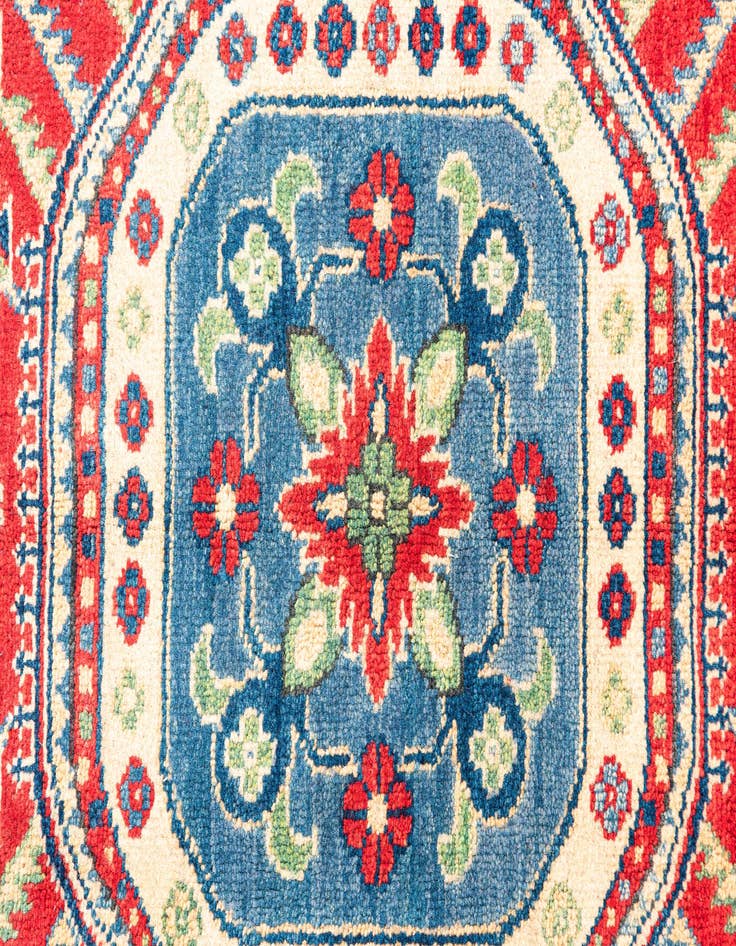 Detail image of  5' x 6' 10  Hand Knotted Kazak Rug