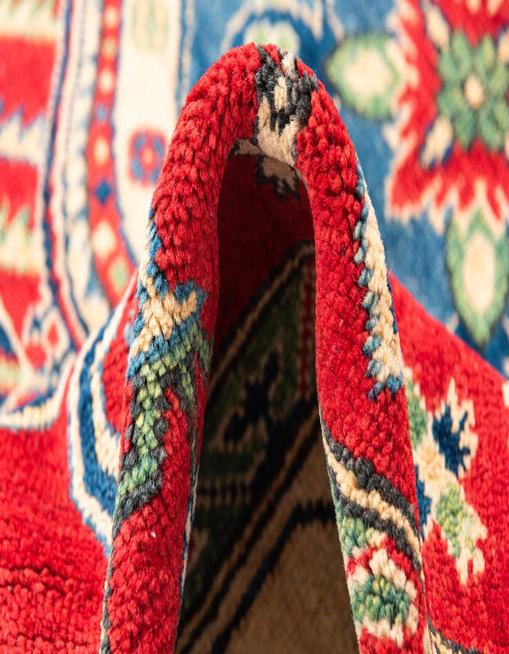 Detail image of  5' x 6' 10  Hand Knotted Kazak Rug