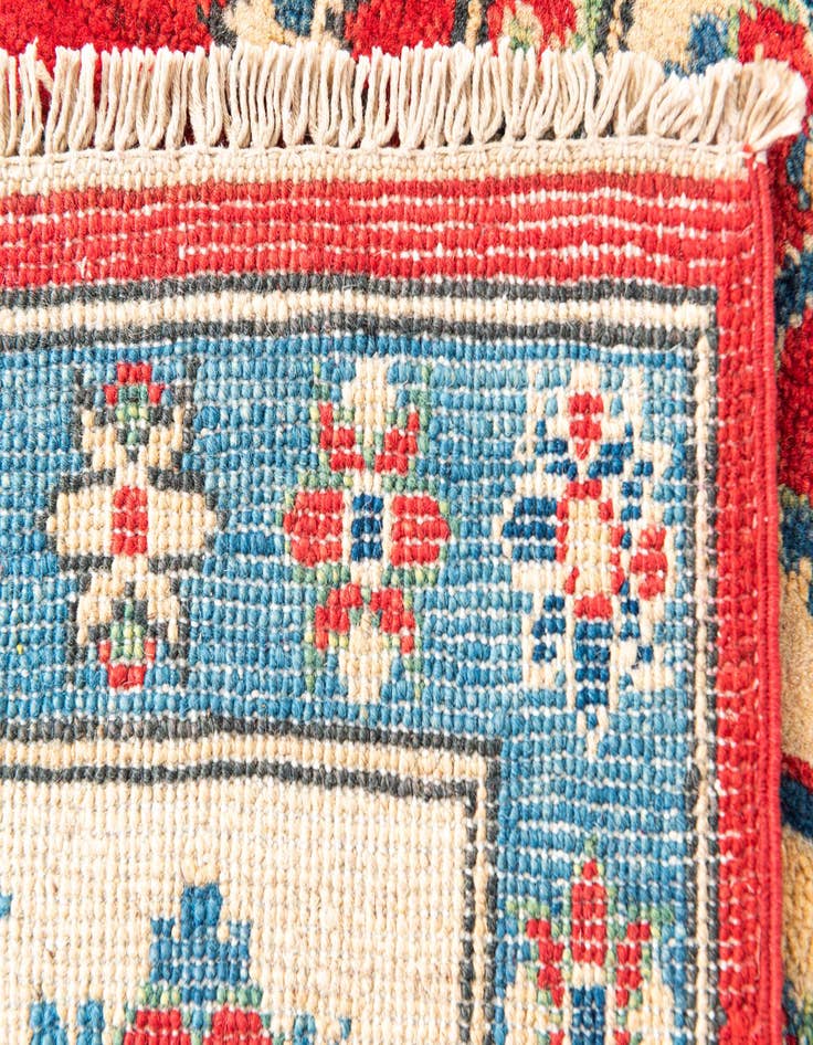 Detail image of  5' x 6' 10  Hand Knotted Kazak Rug