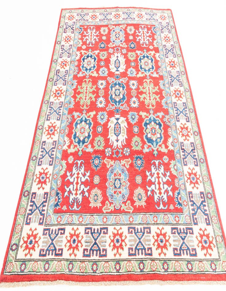 Detail image of  5' x 7'  Hand Knotted Kazak Rug