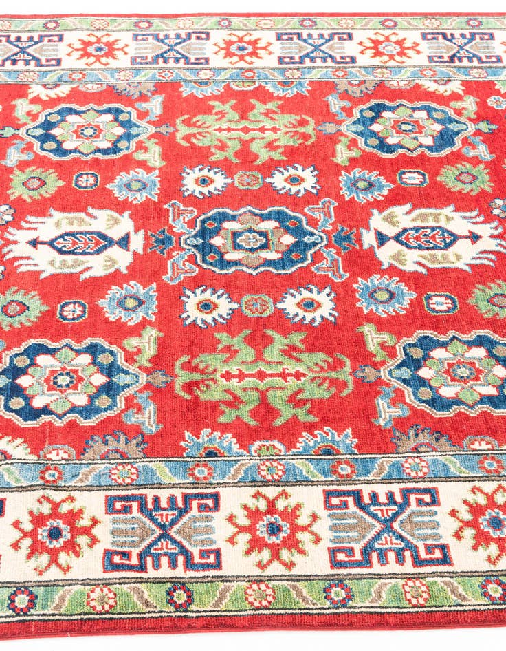 Detail image of  5' x 7'  Hand Knotted Kazak Rug