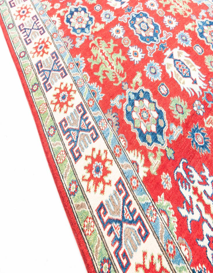 Detail image of  5' x 7'  Hand Knotted Kazak Rug