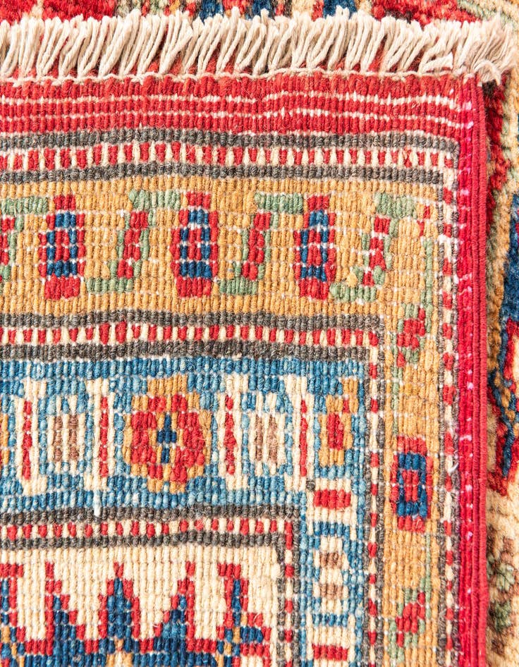 Detail image of  5' x 7' 1  Hand Knotted Kazak Rug