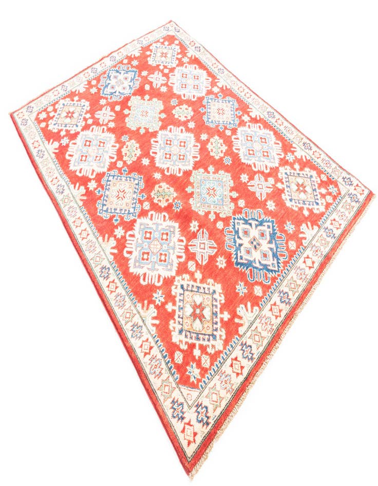 Detail image of  5' 2 x 6' 10  Hand Knotted Kazak Rug