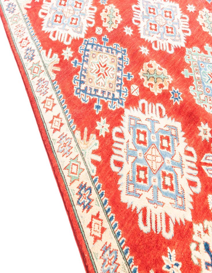 Detail image of  5' 2 x 6' 10  Hand Knotted Kazak Rug
