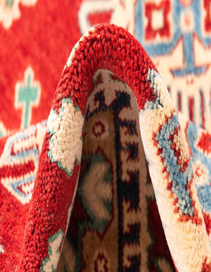 Detail image of  5' 2 x 6' 10  Hand Knotted Kazak Rug