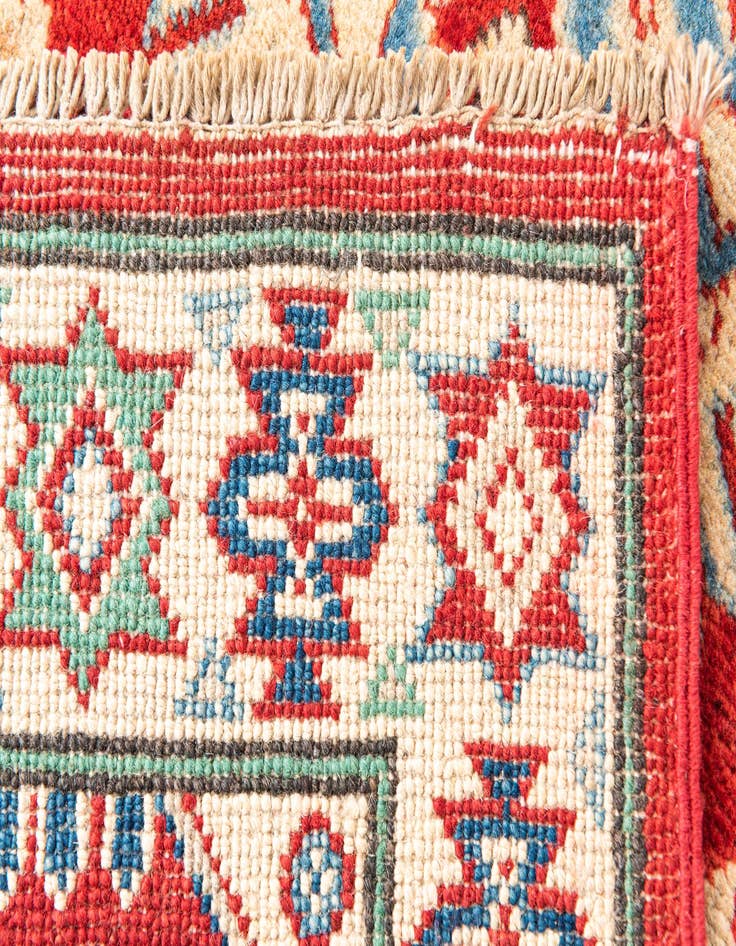 Detail image of  5' 2 x 6' 10  Hand Knotted Kazak Rug