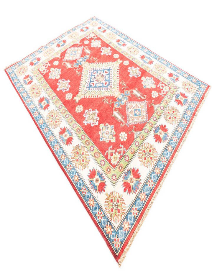 Detail image of  5' 1 x 6' 6  Hand Knotted Kazak Rug