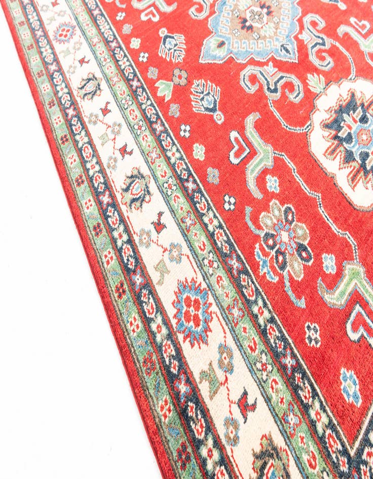 Detail image of  5' 2 x 6' 7  Hand Knotted Kazak Rug