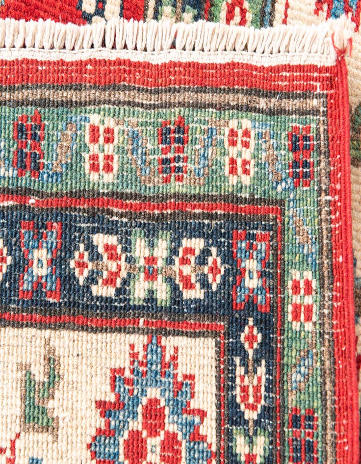 Detail image of  5' 2 x 6' 7  Hand Knotted Kazak Rug