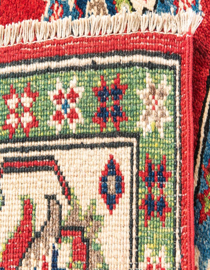 Detail image of  5' 1 x 7' 1  Hand Knotted Kazak Rug