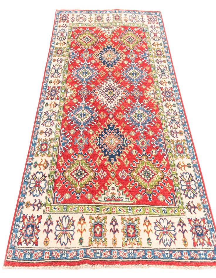 Detail image of  4' 9 x 6' 7  Hand Knotted Kazak Rug