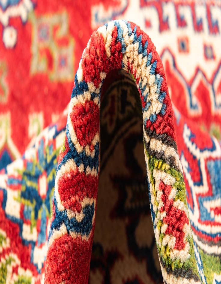 Detail image of  4' 9 x 6' 7  Hand Knotted Kazak Rug