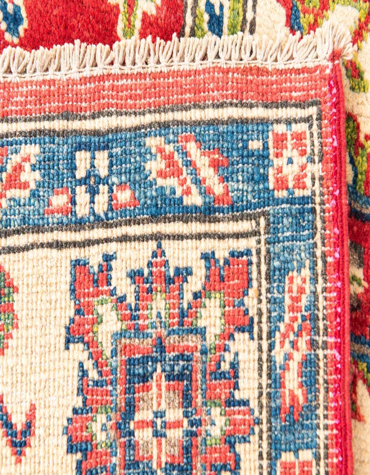 Detail image of  4' 9 x 6' 7  Hand Knotted Kazak Rug