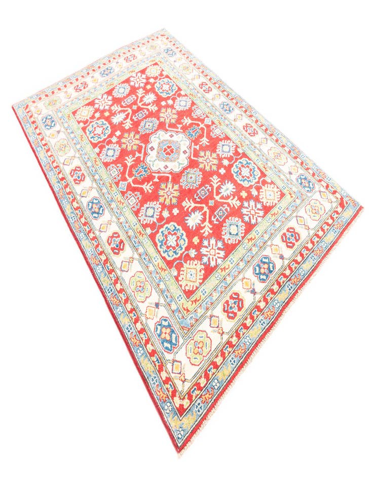 Detail image of  5' 1 x 7' 3  Hand Knotted Kazak Rug