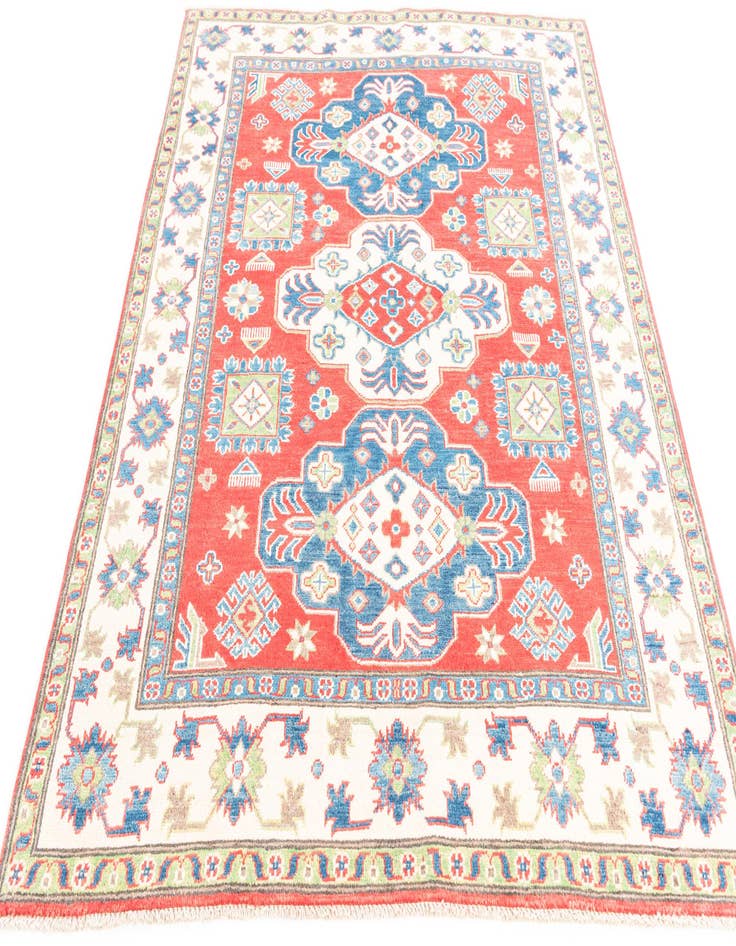 Detail image of  5' x 6' 5  Hand Knotted Kazak Rug