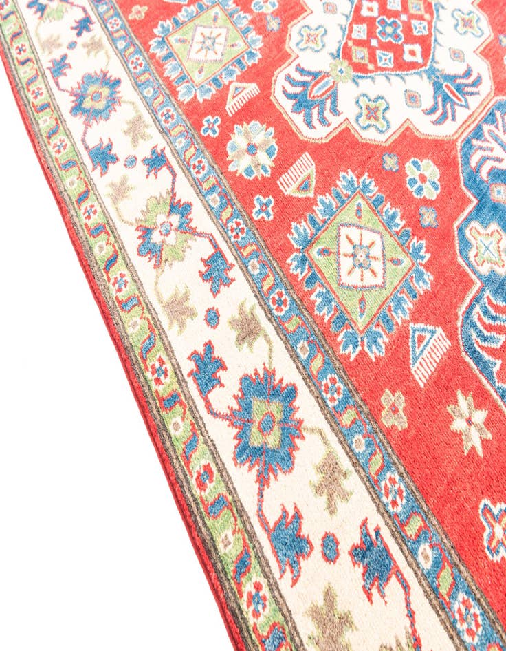 Detail image of  5' x 6' 5  Hand Knotted Kazak Rug