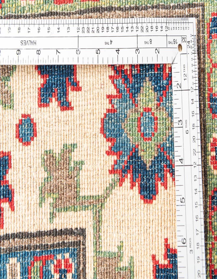 Detail image of  5' x 6' 5  Hand Knotted Kazak Rug