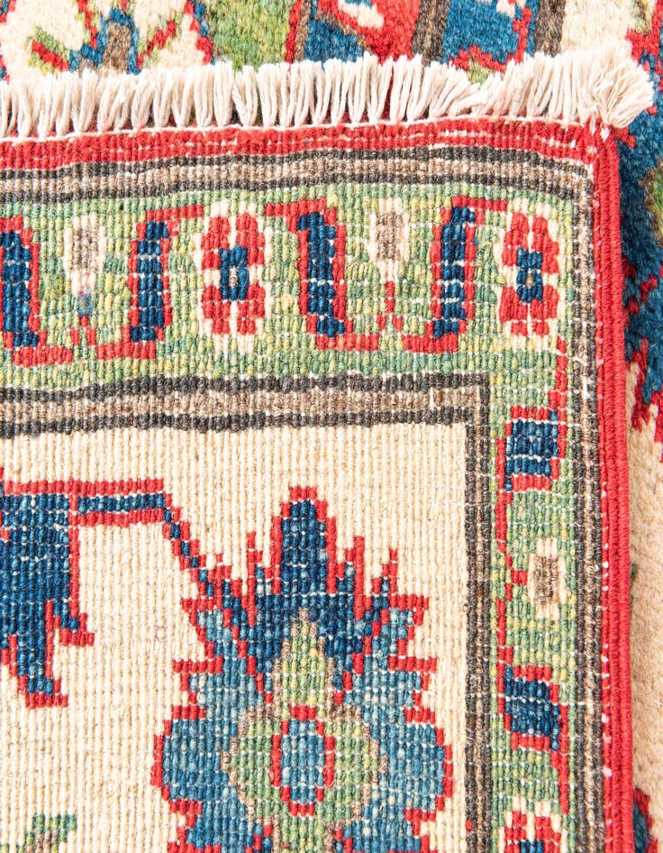 Detail image of  5' x 6' 5  Hand Knotted Kazak Rug