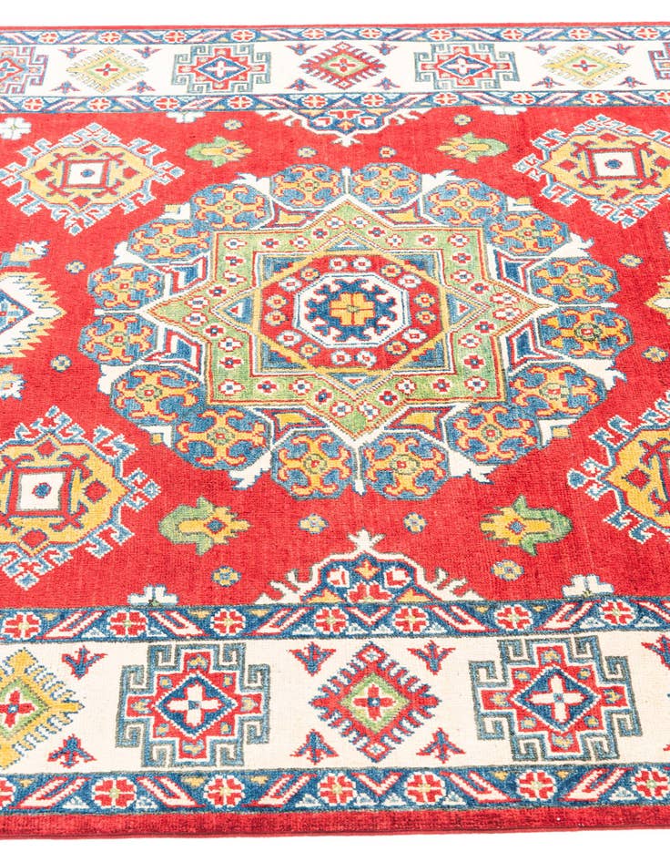 Detail image of  5' x 6' 10  Hand Knotted Kazak Rug