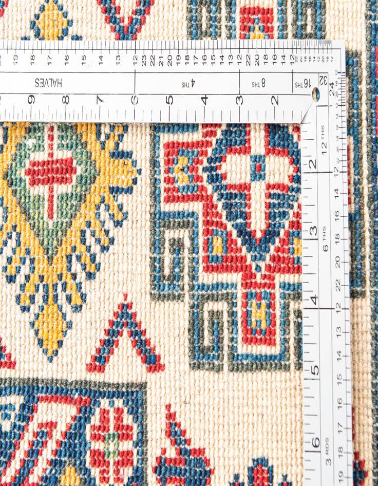 Detail image of  5' x 6' 10  Hand Knotted Kazak Rug