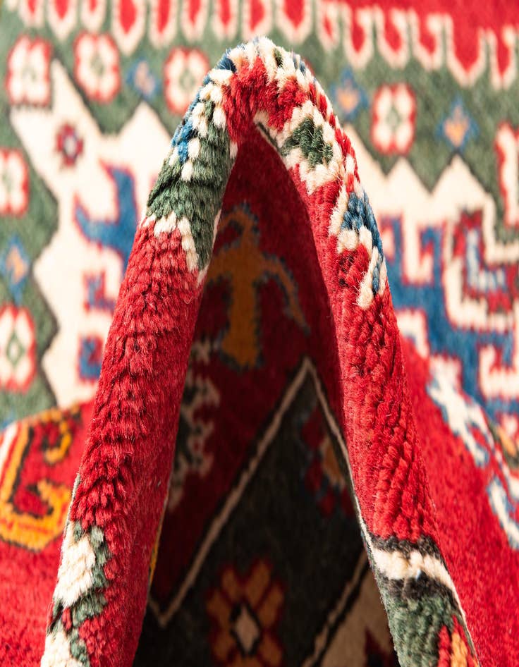 Detail image of  5' x 6' 5  Hand Knotted Kazak Rug