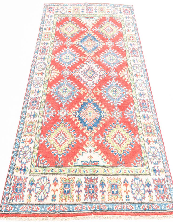 Detail image of  4' 10 x 6' 6  Hand Knotted Kazak Rug