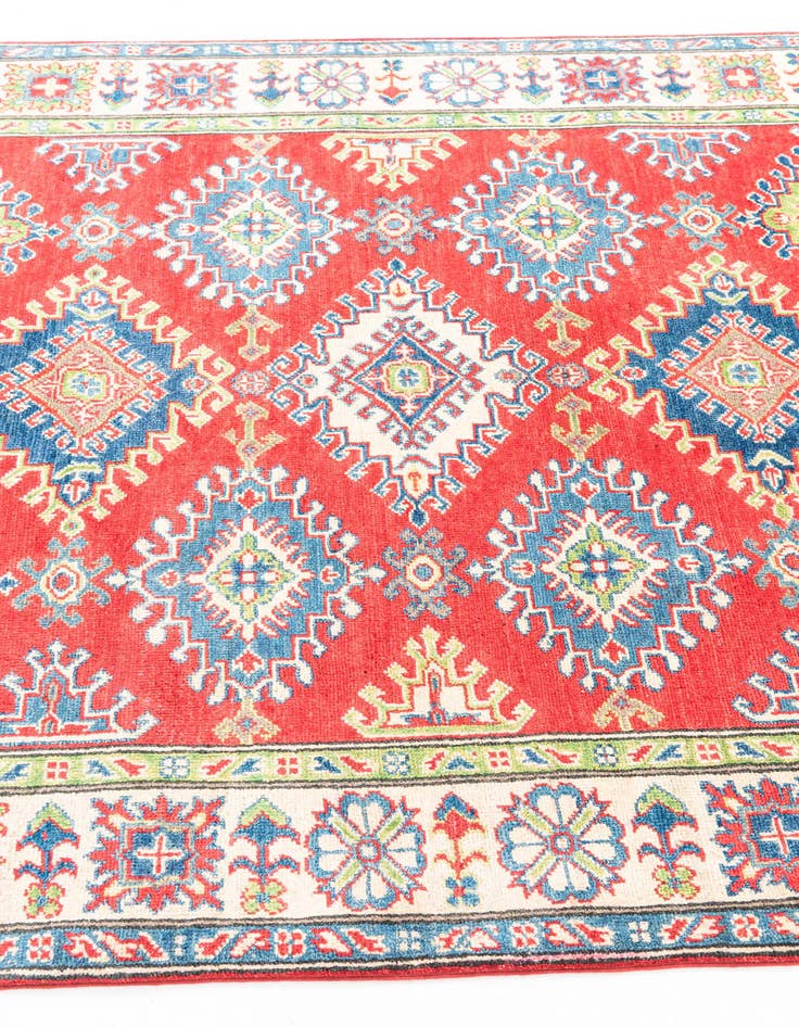 Detail image of  4' 10 x 6' 6  Hand Knotted Kazak Rug
