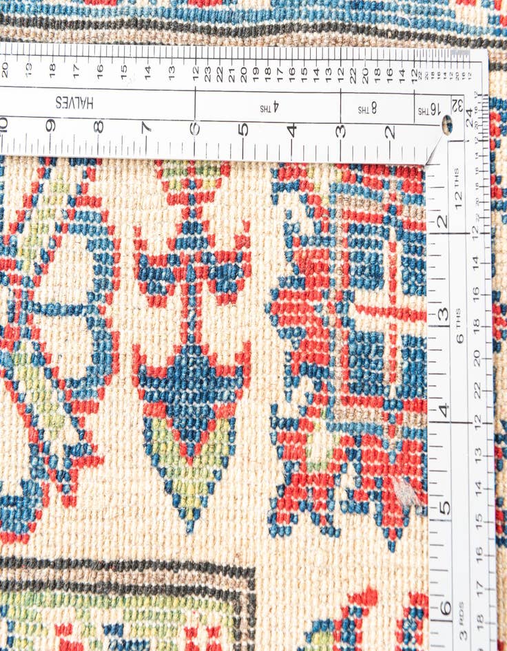 Detail image of  4' 10 x 6' 6  Hand Knotted Kazak Rug