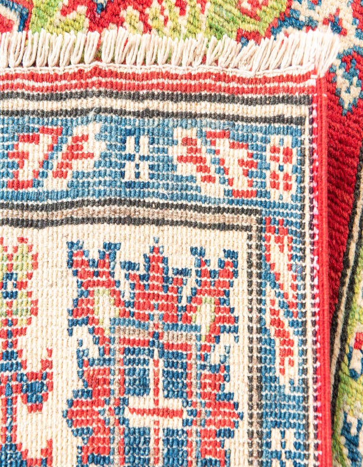 Detail image of  4' 10 x 6' 6  Hand Knotted Kazak Rug