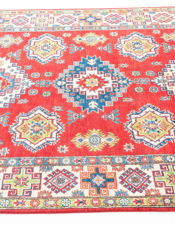 Detail image of  5' x 6' 9  Hand Knotted Kazak Rug