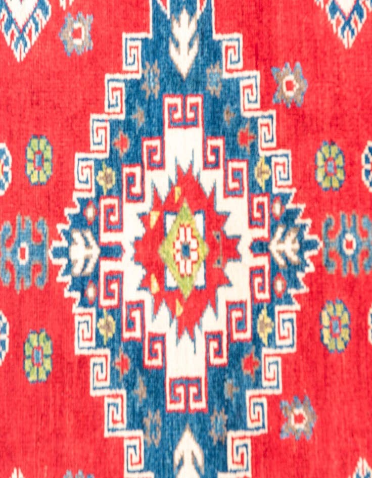 Detail image of  5' x 6' 9  Hand Knotted Kazak Rug