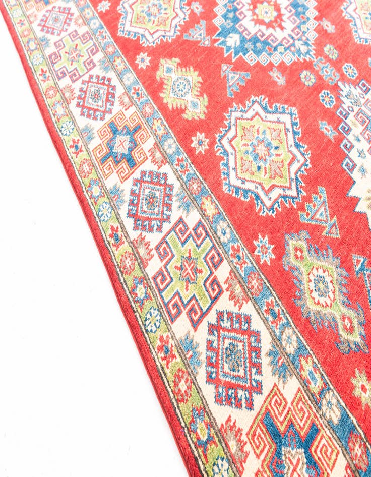 Detail image of  5' x 6' 9  Hand Knotted Kazak Rug