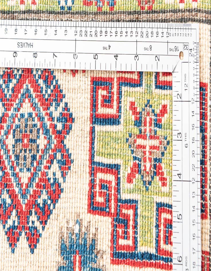 Detail image of  5' x 6' 9  Hand Knotted Kazak Rug