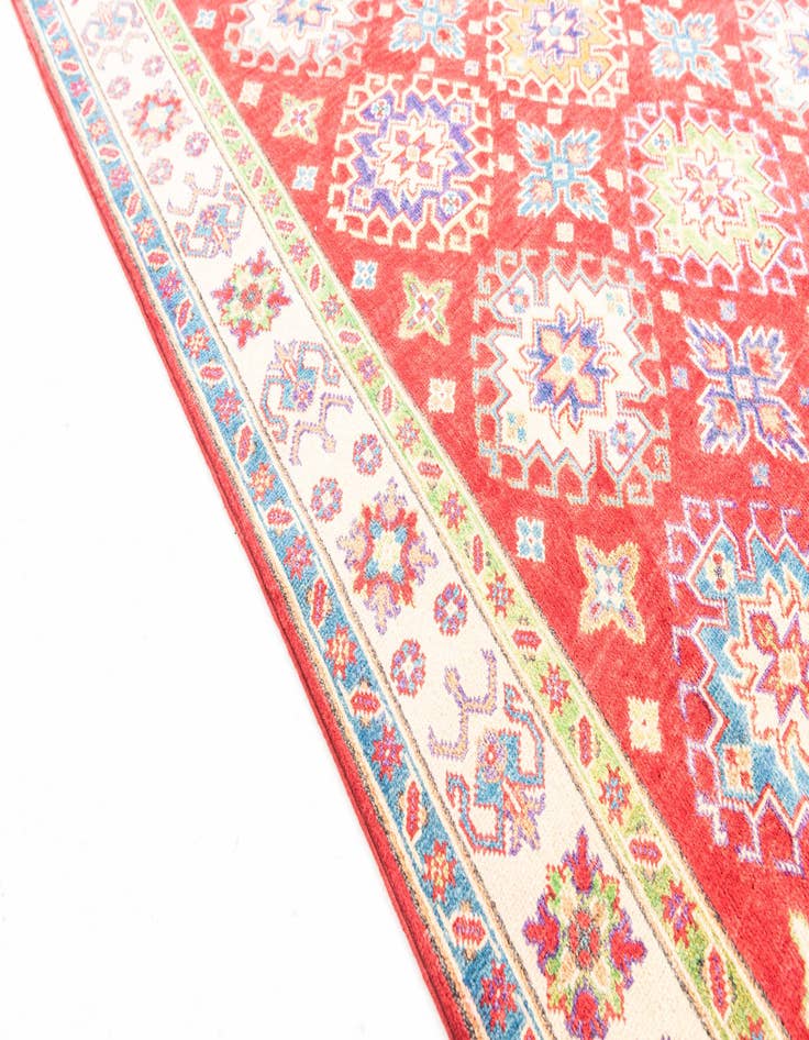 Detail image of  5' x 7'  Hand Knotted Kazak Rug