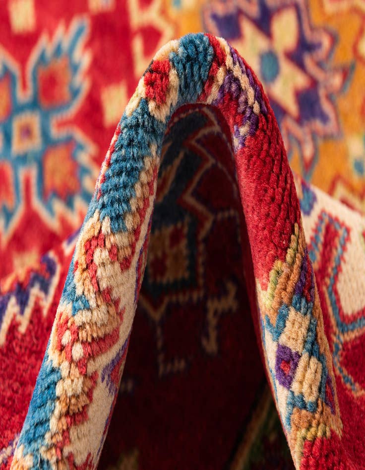 Detail image of  5' x 7'  Hand Knotted Kazak Rug