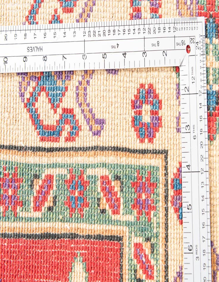 Detail image of  5' x 7'  Hand Knotted Kazak Rug