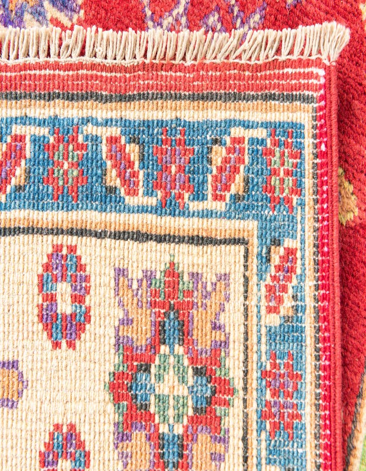 Detail image of  5' x 7'  Hand Knotted Kazak Rug