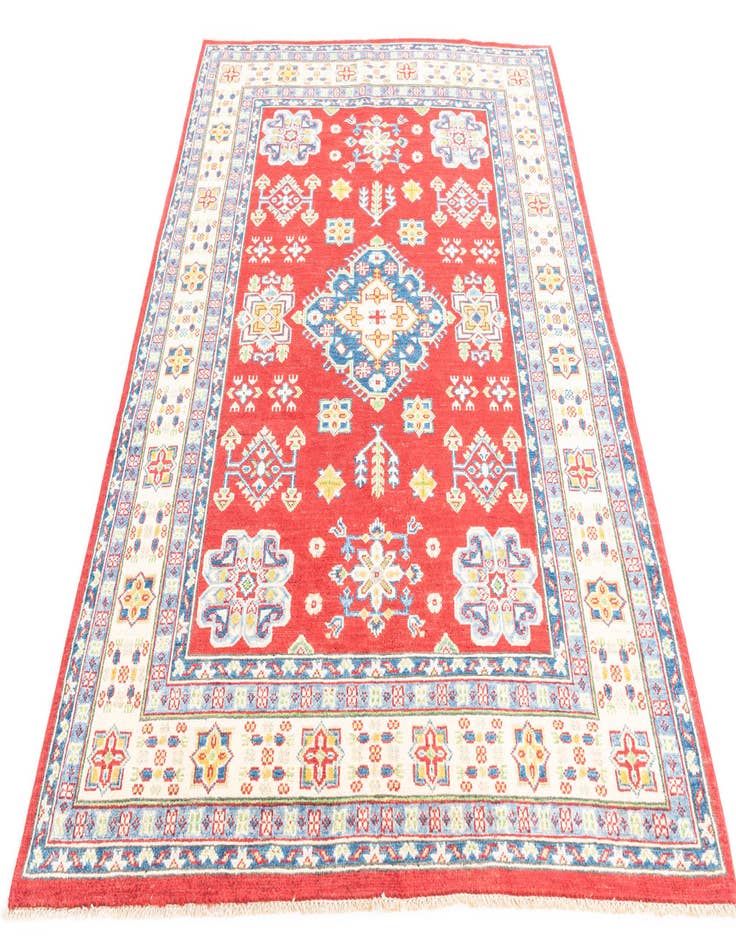 Detail image of  5' x 6' 6  Hand Knotted Kazak Rug